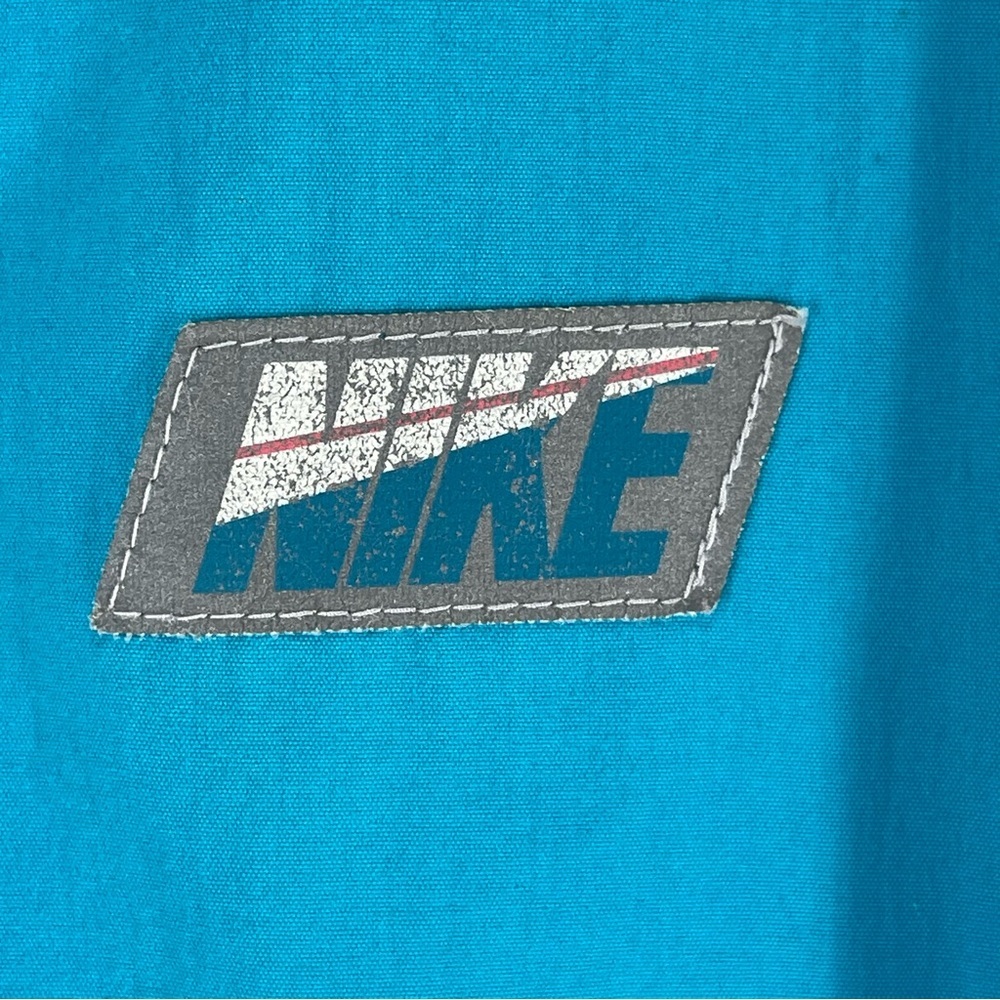 Nike Bright Turquoise Half-Zip Pullover Jacket 80’s Medium Size - Picture 4 of 11